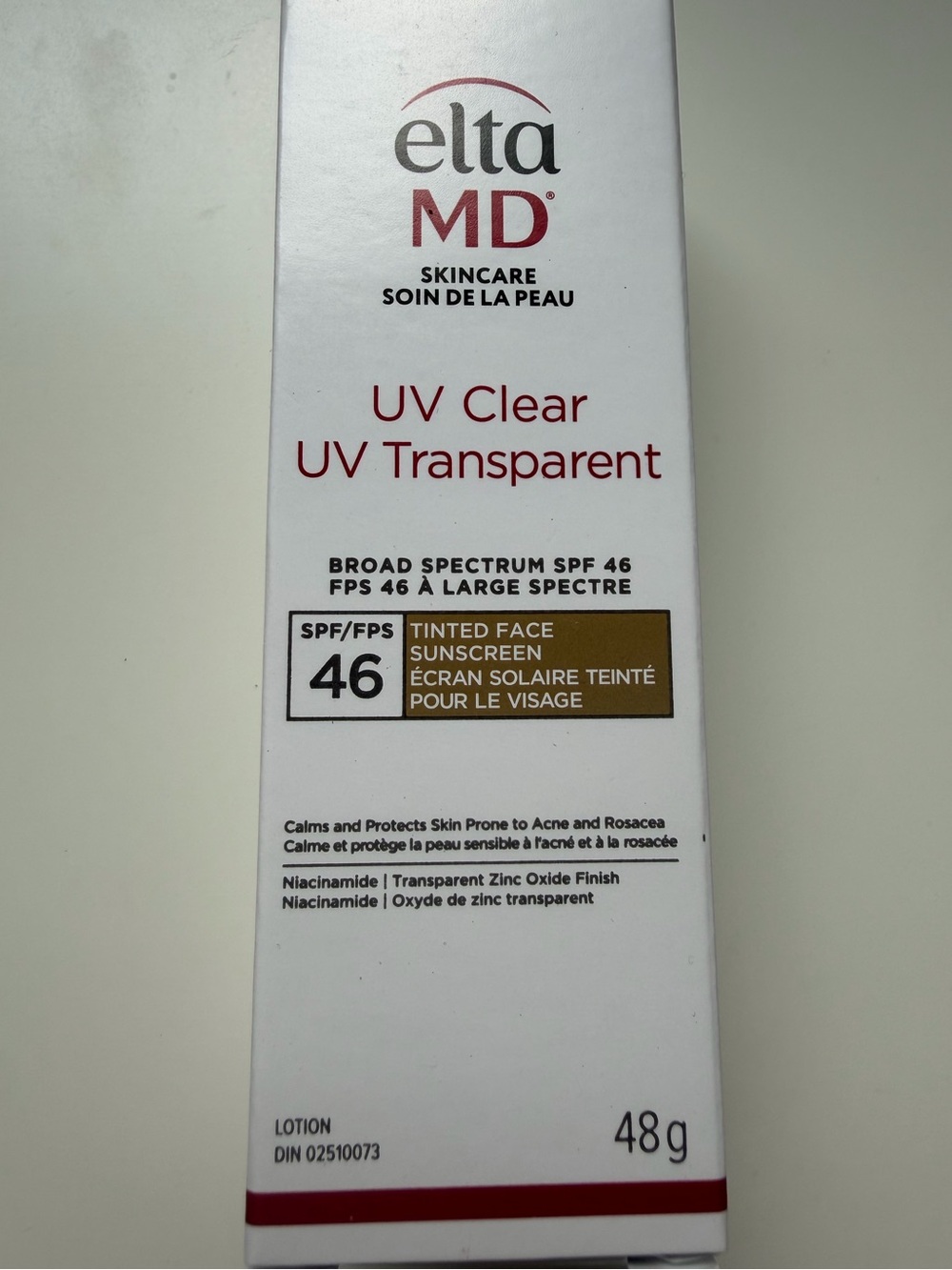 Brand new EltaMD UV Clear Tinted Face Sunscreen SPF 46
